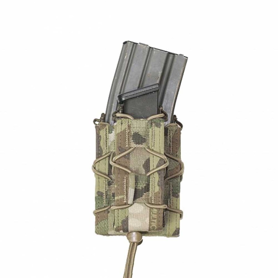 WARRIOR ASSAULT SYSTEMS TASCA PORTA CARICATORE SINGOLA QUICK MAG CON TASCA PER CARICATORE PISTOLA - MULTICAM