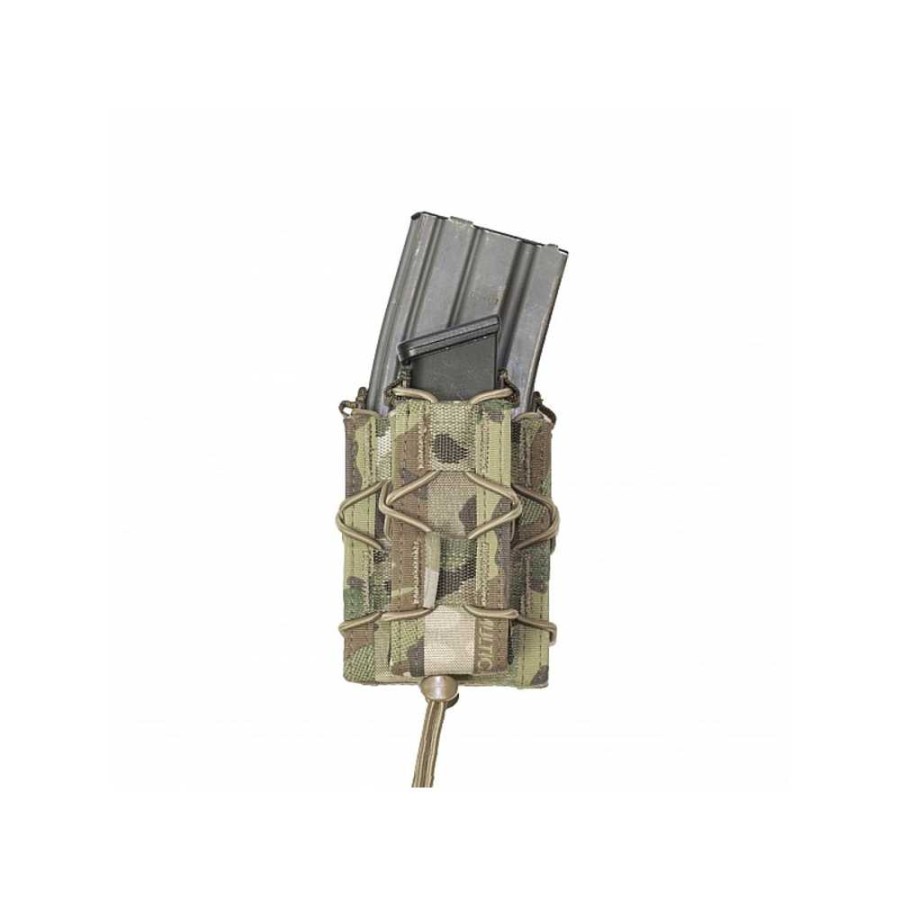 WARRIOR ASSAULT SYSTEMS TASCA PORTA CARICATORE SINGOLA QUICK MAG CON TASCA PER CARICATORE PISTOLA - MULTICAM