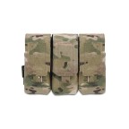 TRIPLE M4 5.56MM MAG POUCH/NON SLIP - RETENTION - 6 MAGS - MULTICAM