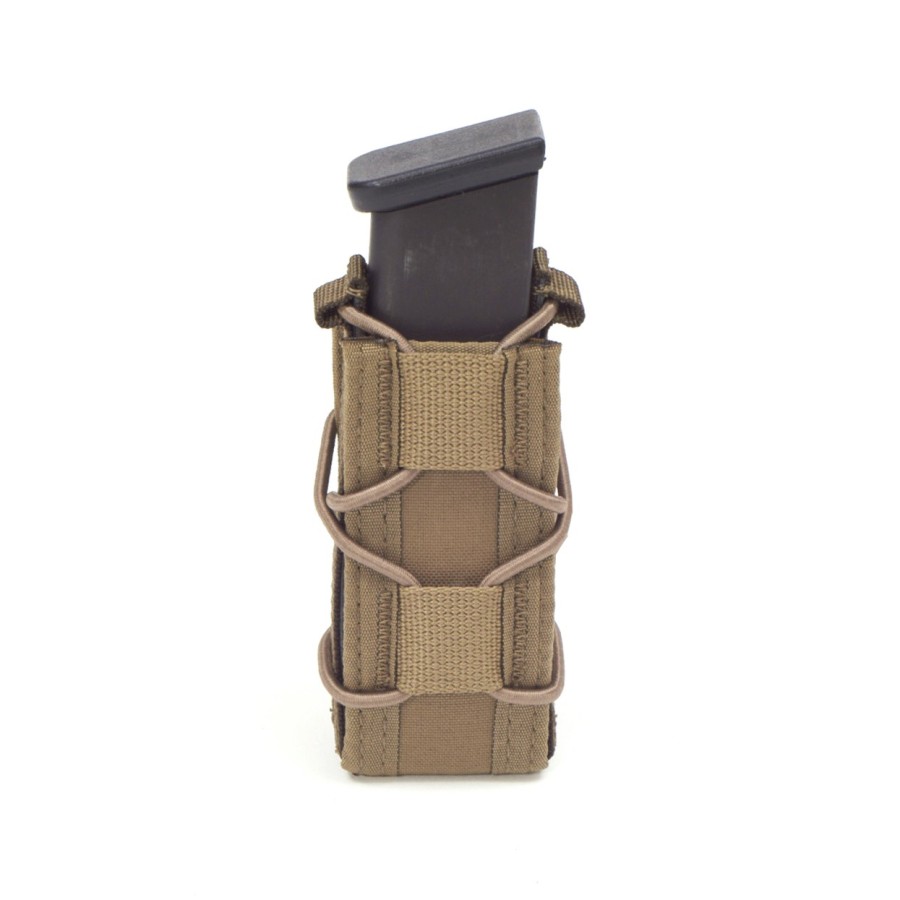WARRIOR ASSAULT SYSTEMS SINGLE QUICK MAG FOR 9mm PISTOL - COYOTE TAN