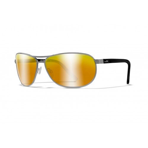 OCHELARI CU PROTECTIE BALISTICA MODEL KLEIN POL AMBER - GOLD MIRROR - GUNMETAL FRAME