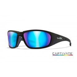 OCHELARI CU PROTECTIE BALISTICA MODEL BOSS CAPTIVATE - BLUE MIRROR - MATTE BLACK FRAME