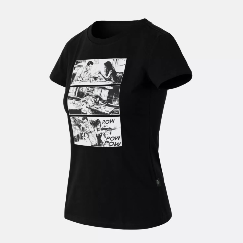 TRICOU SLIM DAMA - COMBAT DATE - BLACK