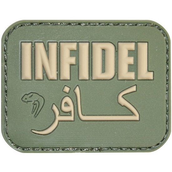 PATCH MESAJ - INFIDEL - GREEN