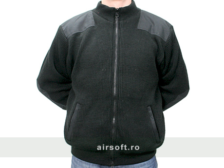 Pulover cu doua fete-negru (xxl)