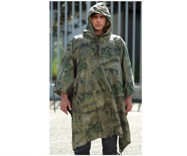 PONCHO MODEL RIPSTOP (FOREST GREEN)