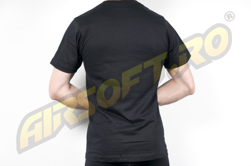 TRICOU CU MANECA SCURTA NEGRU