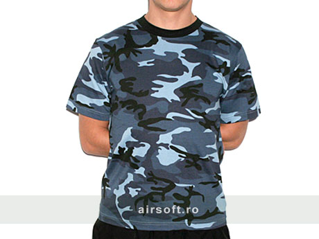 Tricou cu maneca scurta sky blue