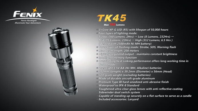 LANTERNA MODEL TK45 R5 - 1 | YEO