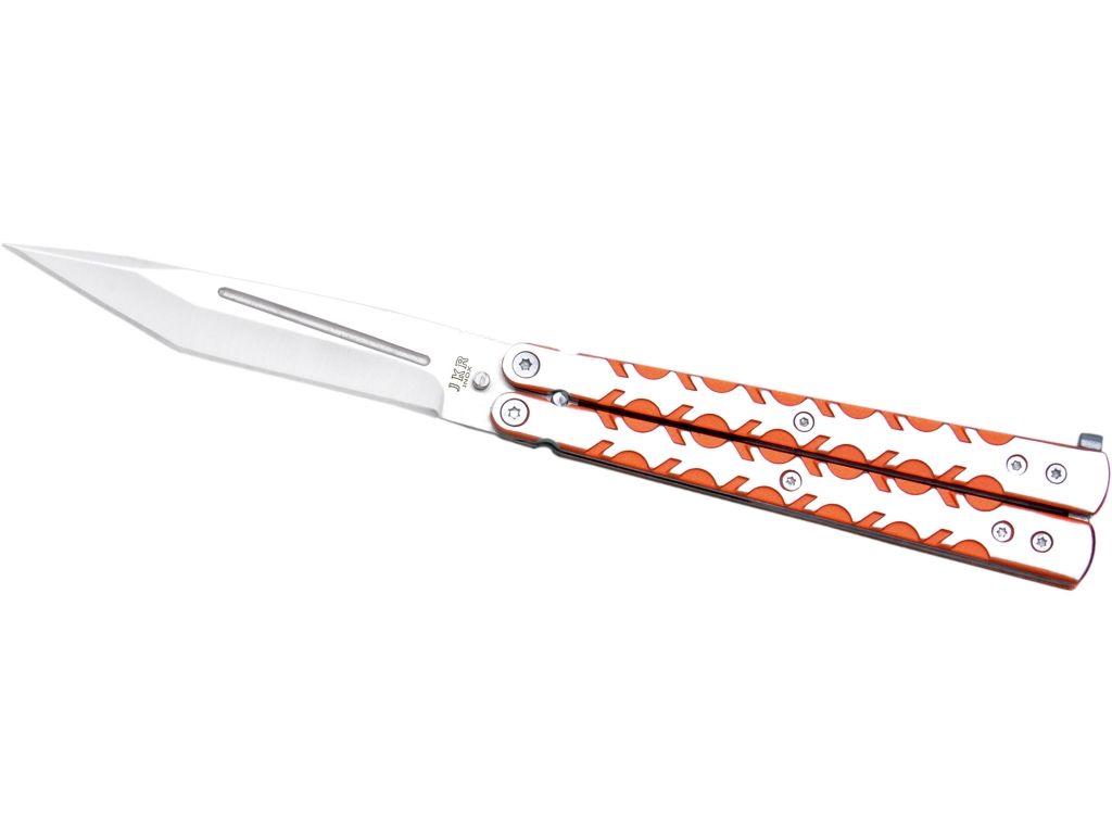 Briceag tip fluture - orange - 10cm