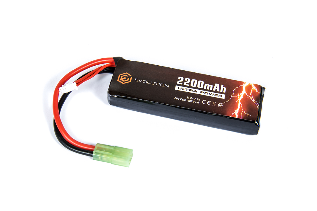 EVOLUTION SOFTAIR ACUMULATOR LI-PO ULTRA POWER - 7.4V - 2200MAH - 20C - 40C PEAK
