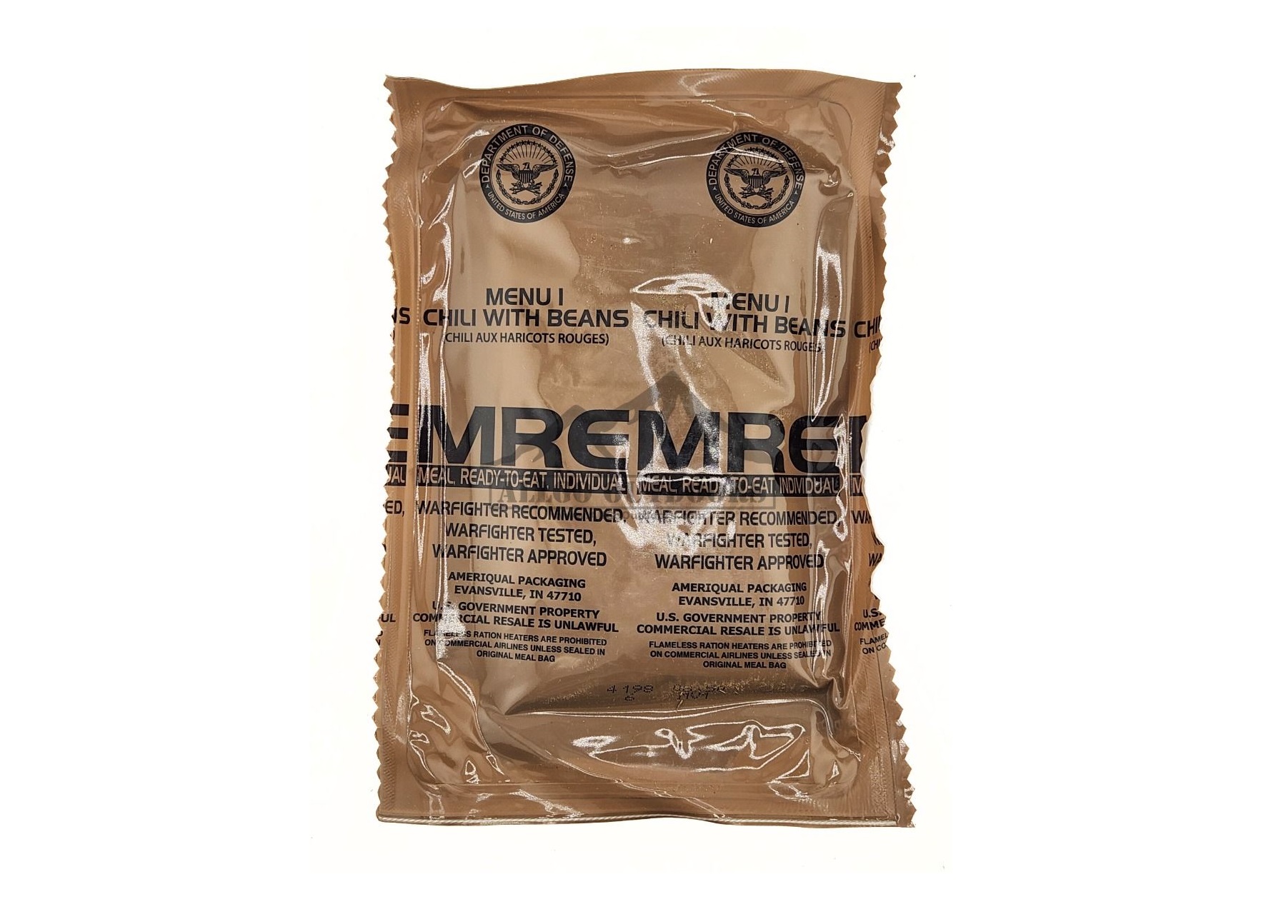 MRE - MENU 1 - CHILI WITH BEANS
