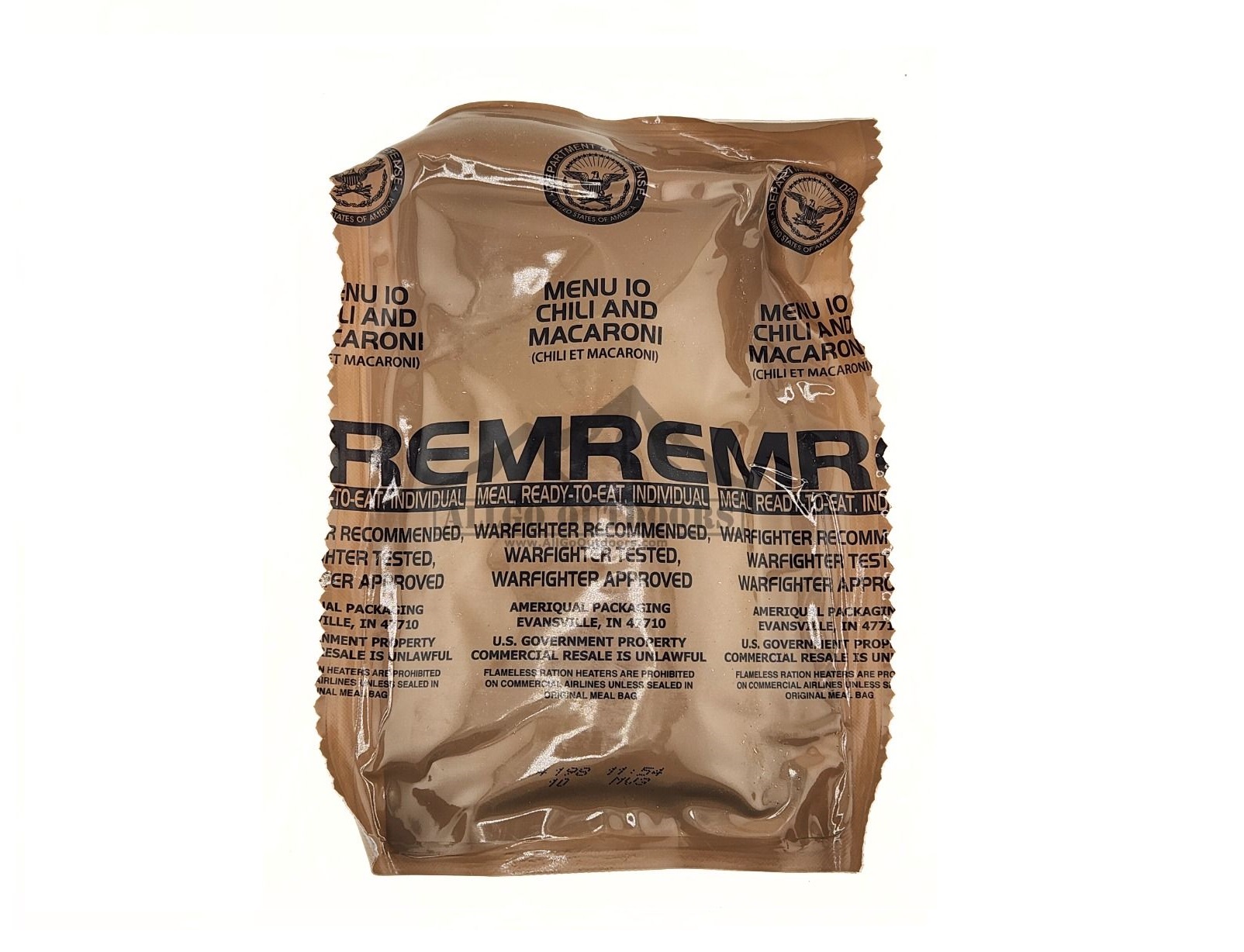 MRE - MENU 10 - CHILI AND MACARONI
