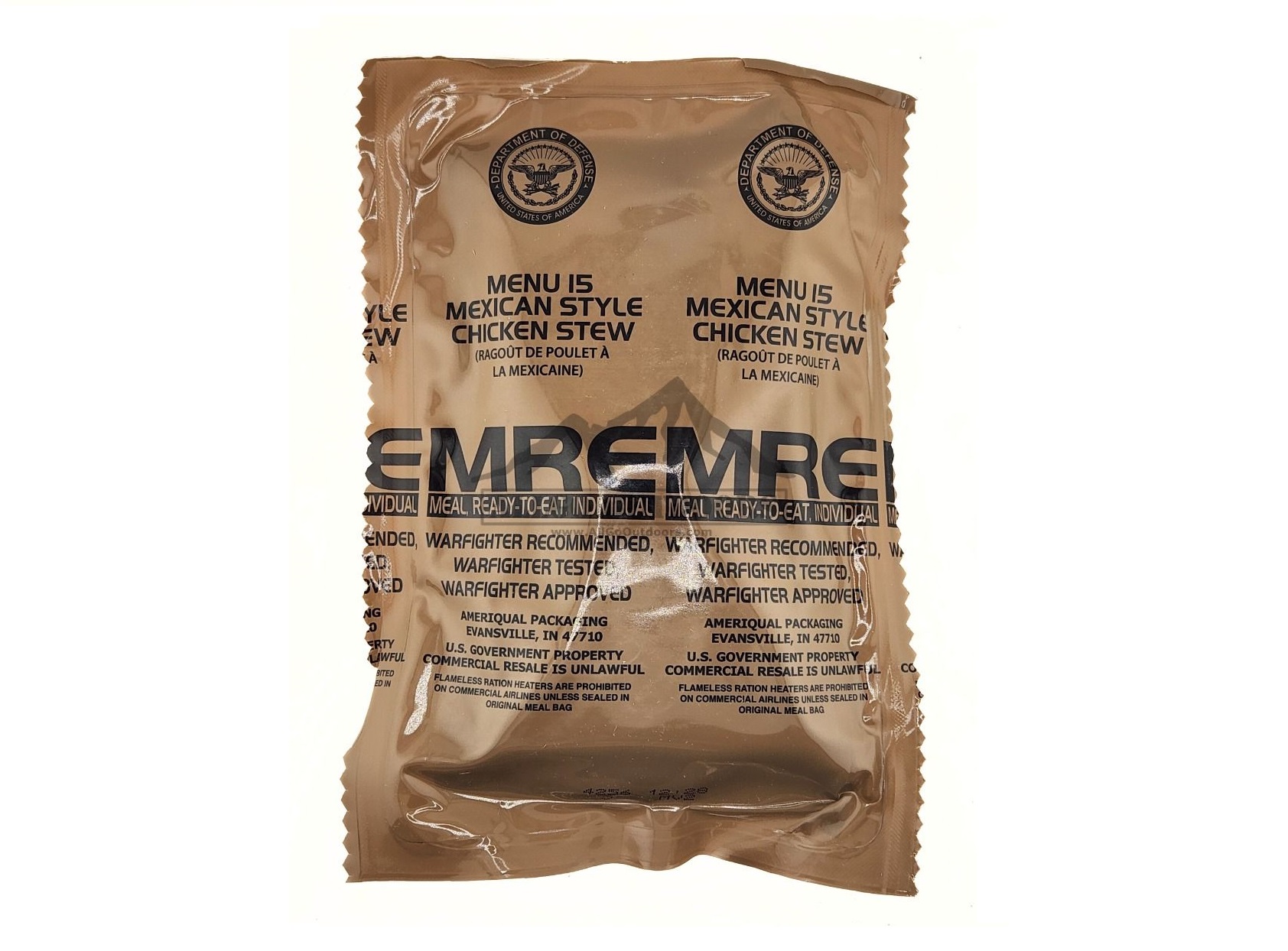 MRE - MENU 15 - MEXICAN STYLE CICKEN STEW