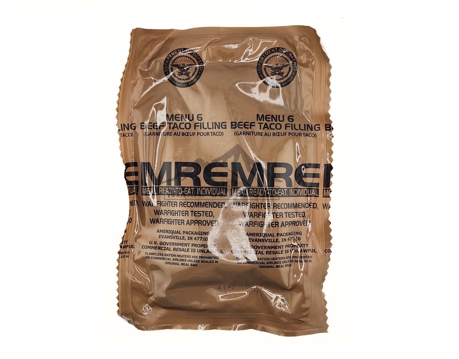 MRE - MENU 6 - BEEF TACO FILLING