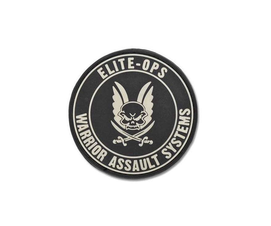 PATCH CAUCIUC LOGO SHIELD - BLACK